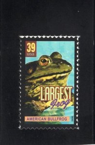 2006 39c Wonders of America, American Bullfrog Amphibian Scott 4055 Mint F/VF NH