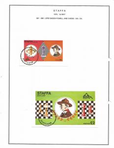 SCOTLAND - STAFFA - 1976 - Baden Powell, Chess - Souvenir, D/L Sheets - U L H