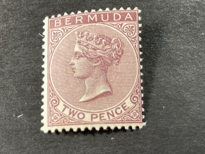 BERMUDA  # 21a-MINT/NEVER HINGED----SINGLE----ANALINE PURPLE-----1893