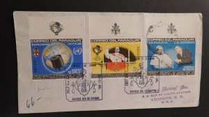 1965 Paraguay First Day Cover FDC Asuncion Paraguay to Yonkers NY USA