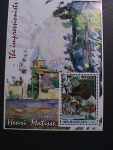 AFGHANISTAN-2001- PAINTING-THE IMPRESSIONISTS-HENRI MATISSE-2000 CTO S/S VF
