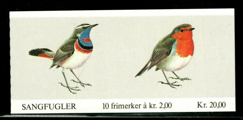 ES-14520   1982 Norway Complete Bird Stamp Booklet | Sc #801a | MNH OG