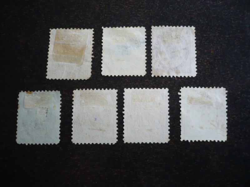 Stamps - Canada - Scott# 66-68,70-73 - Used Part Set of 7 Stamps- Maple Leaf