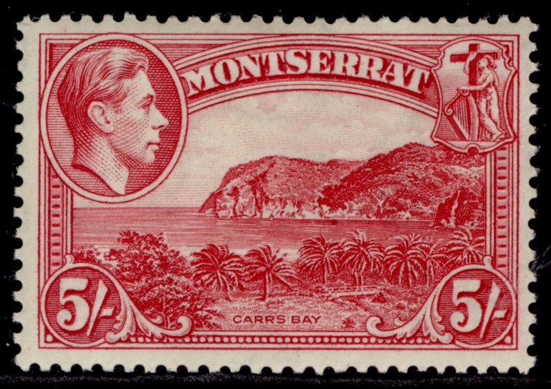 MONTSERRAT GVI SG110, 5s rose-carmine, M MINT. Cat £50. PERF 13