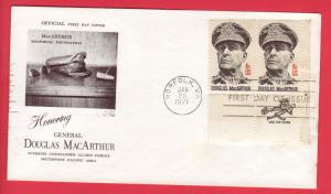 #1424 Douglas MacArthur-MacArthur Memorial F-1st CACHET