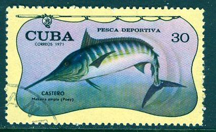 Cuba; 1971: Sc. # 1653; O/Used CTO Single Stamp