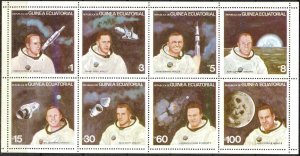 Guinea Equatorial Space Apollo 8 sheet MNH