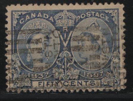 Canada, 60, USED, 1897, Queen Victoria 1837 and 1897