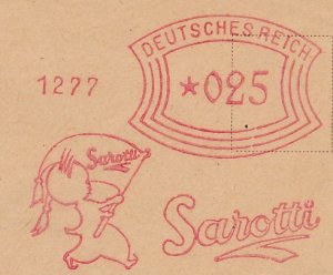 Illustrated meter cover Deutsches Reich / Germany 1929 Chocolate - Sarotti