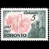 CANADA 1967 - Scott# 475 Toronto Set of 1 NH