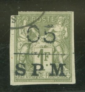 St. Pierre & Miquelon #6 Used Single