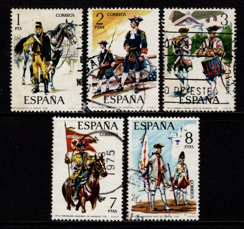 Spain 1974 Spanish Military Uniforms (3rd series), Set [Used]