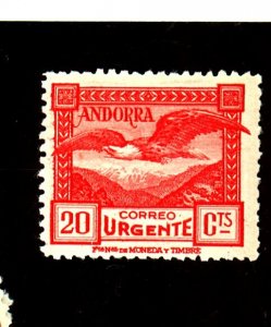 ANDORRA SPANISH E3 MINT FVF OG LH Cat $26