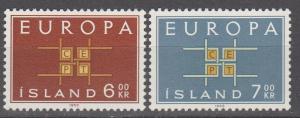 Iceland #357-8 MNH F-VF (SU1696)