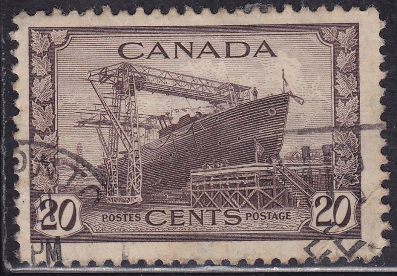 Canada 260 King George VI War Issue, Corvette 1942