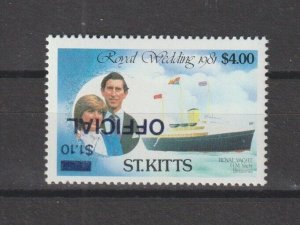 ST KITTS 1983 SG O27gc MNH Cat £6.50