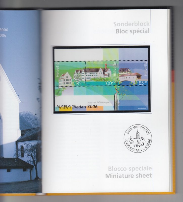 Switzerland 2006 Complete Yearbook MNH (with all stamps and blocks issued)