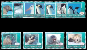 Ross Dependency 1994 QEII Wildlife set superb MNH. SG 21-31. Sc L21-L30.