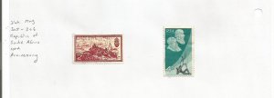 SOUTH AFRICA REPUBLIC - 1971 - Republic, 10th Anniv - Perf 2 Stamps-Light Hinged
