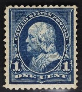 US #264 1c Blue Franklin MINT NH  SCV $17.5