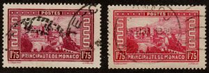 Monaco  #123, 124  Used CV $22.50