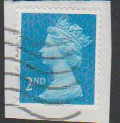 GB QE II Machin SG U2957 - 2nd brt blue -  M14L - Source  none