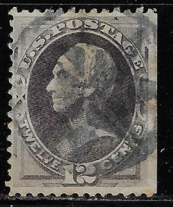 Scott # 151 Lot E381  12c Clay rare fancy cancel  dull violet  Used