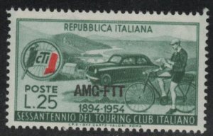 Italy Trieste Scott 206 AMG FTT MNH** Bicycle and Automobile stamp