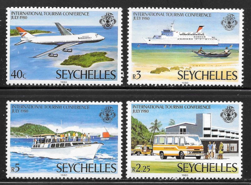 Seychelles Scott 456-59 MNHOG - 1980 World Tourism Conference - SCV $1.90
