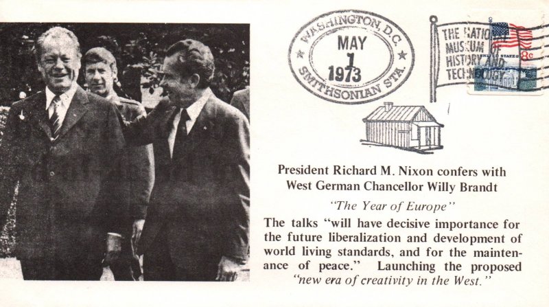 US Richard Nixon and Willy Brant Conference 1973 Cover