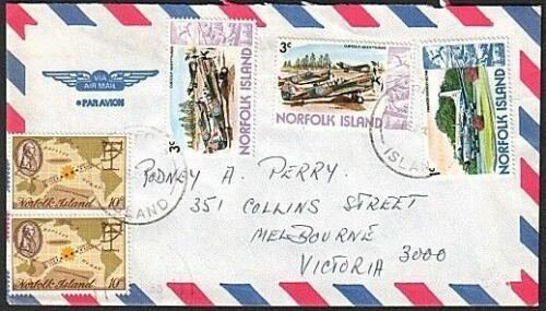 NORFOLK IS 1985 airmail cover to Australia.................................77383 