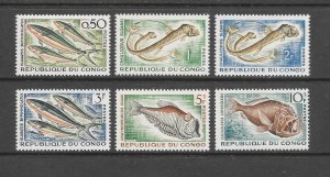 FISH - CONGO (PR) #96-101  MNH