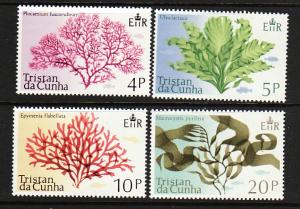 Tristain Da Cunha 198-201 MNH 1975 Aquatic Plants Complete Set VF