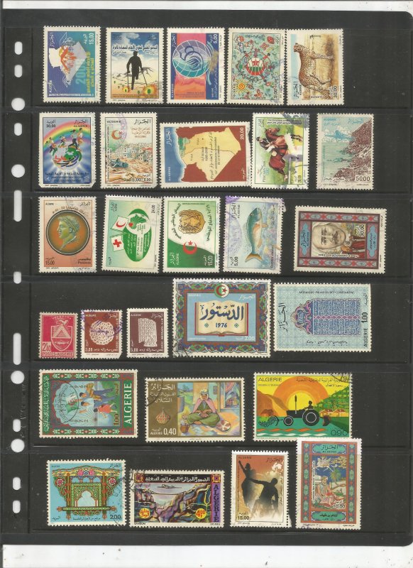 ALGERIA COLLECTION ON STOCK SHEET, MINT/USED