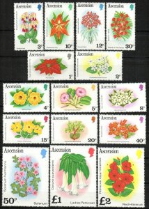 EDSROOM-17145 Ascension 274-288 MNH 1981 Complete Flowers CV$18.70