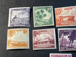 NAURU # 39-47-MINT/NEVER HINGED-----COMPLETE SET------1954(LOTC)