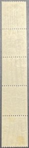 Canada Scott# 134, Coil Strip of 5, Used (53476) 