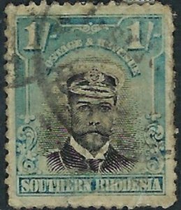 Southern Rhodesia 10 Used 1924 issue; sealed tear on bottom (ak4874)