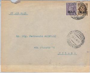 52275   -  GB MEF Middle East  -  POSTAL HISTORY: COVER to ITALY 1947 