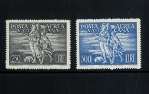 P5452 - VATICAN, 1948, TOBIA, AIRMAIL A16/7, INTEGRAL RUBBER, CERTIFIED-