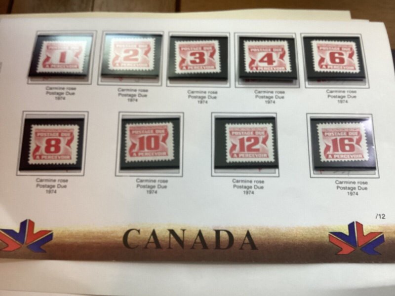 ICOLLECTZONE Canada J23-24, J32, J34, J28   J40 VF NH as pictured