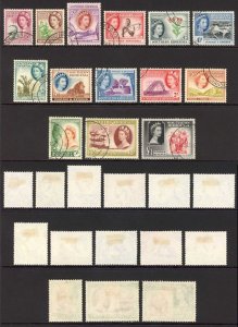 Southern Rhodesia SG78/91 QEII 1953 Set of 14 Used