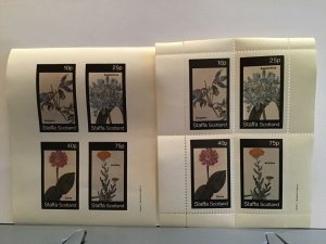 Staffa Scotland plant flowers Achichea Atragene MNH stamps  R25311