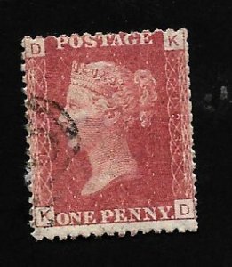 Great Britain 1864 - U - Plate#123 - Scott #33 *