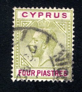 Cyprus, SC# 66,   VF, Used, King George V,  CV $5.25  .......1580070