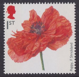 GB 3626 First World War 1914 Poppy F Strickland 1st single MNH 2014