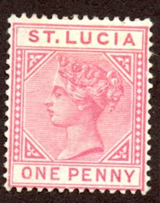 St Lucia 28 - Die A, MHR. One Penny.  2019 SCV $55.00