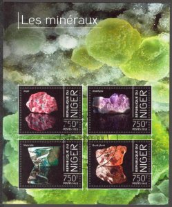 Niger 2013 Minerals II Sheet Used / CTO