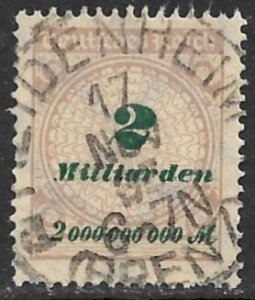 GERMANY 1923 2mlrd m Inflation Issue Sc 295 VFU