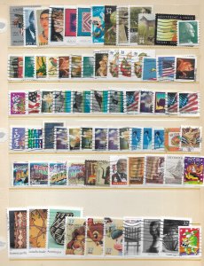 U.S. Collection 759 Diff. Commemoratives & Definitive Used 1992-2007 CV $225.00+